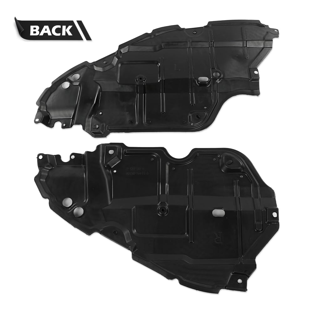 G-PLUS Engine Splash Shield Compatible with 2007-2009 Toyota Camry Hybrid 5144106060 5144206050 TO1228135 TO1228134 Engine Under Cover