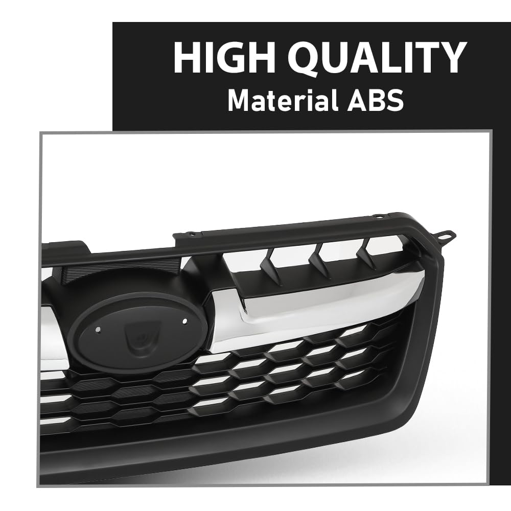 G-PLUS Front Bumper Grille Honeycomb Grill Compatible with Subaru Impreza 2012-2014 91122FJ000