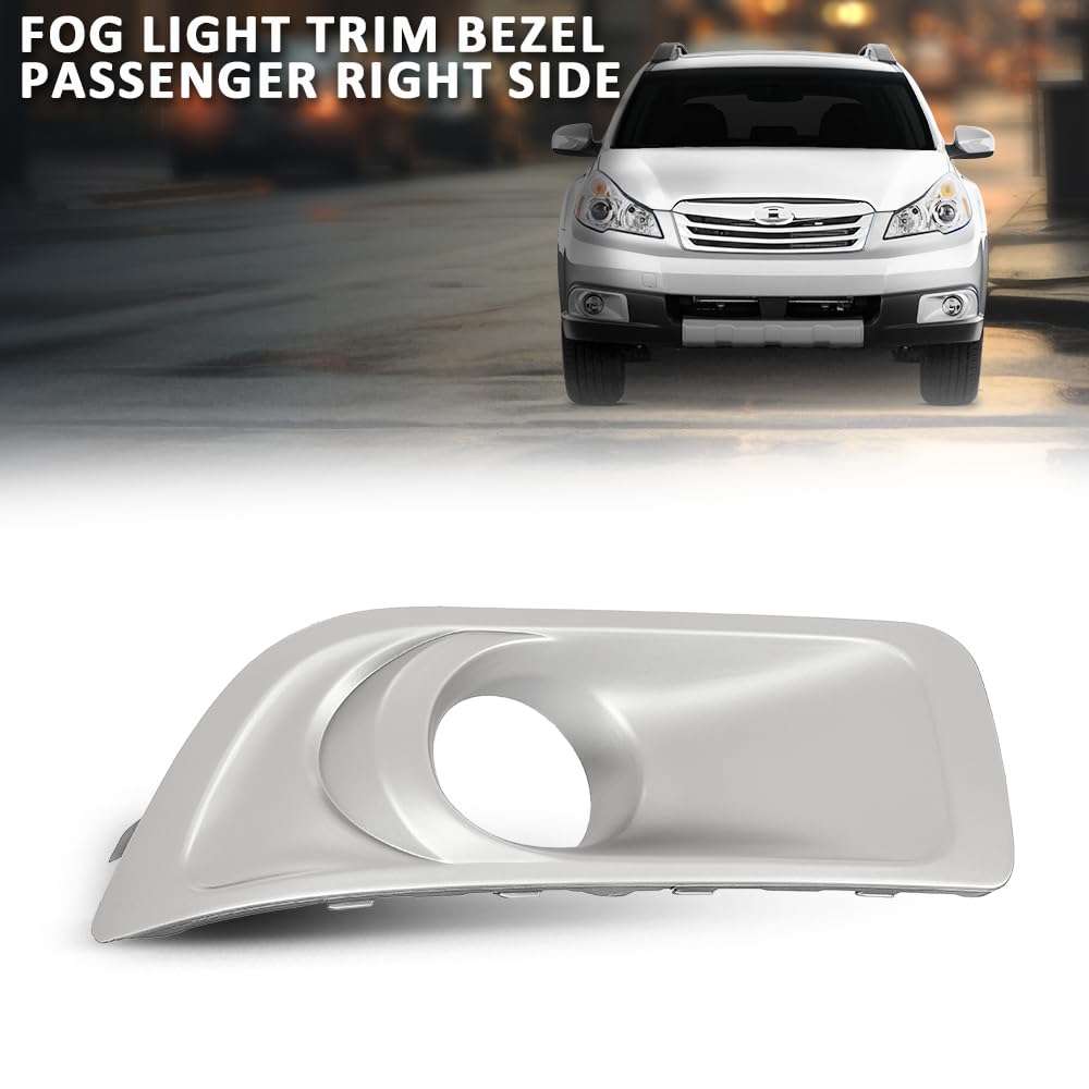 G-PLUS Passenger Side Fog Light Bezel Compatible with Subaru Outback 2010-2012 57731AJ42A, SU1039101