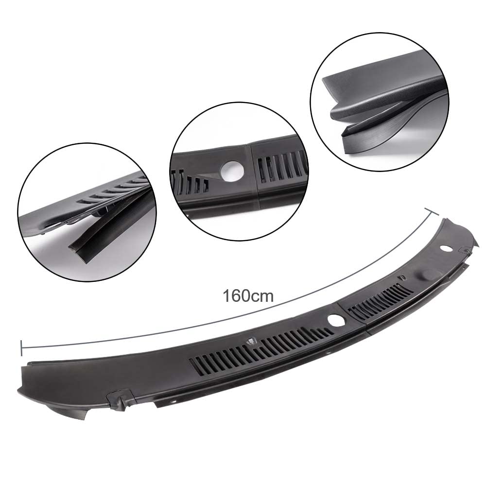 G-PLUS Windshield Wiper Cowl Vent Grille Panel Compatible with Ford Mustang GT SVT 1999-2004 Replacement for 3R3Z 6302228 AAA, 3R3Z6302228AAA