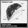 G-PLUS Fender Liner Front Driver Left Side Upper Fit 2012-2018 BMW 320i /320i xDrive Base Sedan, For Standard, Modern, and Luxury Line Models 51717260725