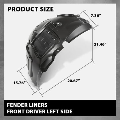 G-PLUS Fender Liner Front Driver Left Side Upper Fit 2012-2018 BMW 320i /320i xDrive Base Sedan, For Standard, Modern, and Luxury Line Models 51717260725