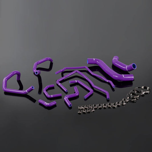 G-PLUS Silicone Radiator Coolant Tube Hose Kit Clamps Compatible With Subaru Impreza WRX MK10 GRB/GH 2008 2009 2010 2011 (C-Purple)