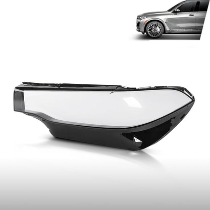 G-PLUS Headlight Lens Cover Compatible with BMW X7 X7M G07 2019-2022 Left Side Front Headlamp Lens Cover Clear