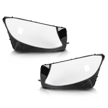 G-PLUS Headlight Lens Cover Compatible with Benz GLC Class W253 2016 2017 2018 2019 Left & Right 2539061501, 2539061601 Front Headlamp Lens Cover Clear