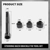 G-PLUS Axial Joint Remover & Installer Steering Rack Knuckle Tie Tool Kit 45 Steel 4 PCS Black