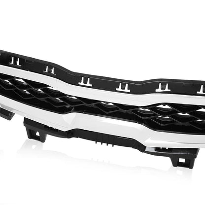 G-PLUS Front Upper Grille Grill With Chrome Trim Compatible with Kia Forte 2019 2020 86350M7010 86350M6000