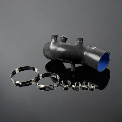 G-PLUS Silicone Induction Intake Hose Kit Clamps Compatible With Toyota Supra 86-92 MK3 MA70 7MGE/7MGTE (Black)
