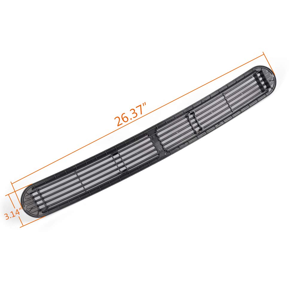 G-PLUS Dash Defrost Vent Cover Grill Grille Panel Compatible with 1998-2005 Chevy Blazer S10/ GMC Jimmy Sonoma/Oldsmobile Bravada Graphite Grey