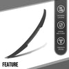 G-PLUS Rear Trunk Spoiler Wing Compatible with BMW G20 3 Series 4 Door Sedan 2019 2020 2021 2022 2023 2024 2025, Fit BMW G80 M3 Sedan 2021 2022 2023 2024 2025 Carbon Fiber Black