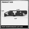 G-PLUS Front Left Side Bumper Mount Bracket Compatible with Ford Edge 2019-2022 PP Black