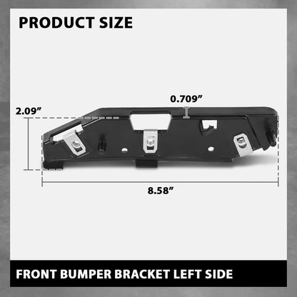 G-PLUS Front Left Side Bumper Mount Bracket Compatible with Ford Edge 2019-2022 PP Black