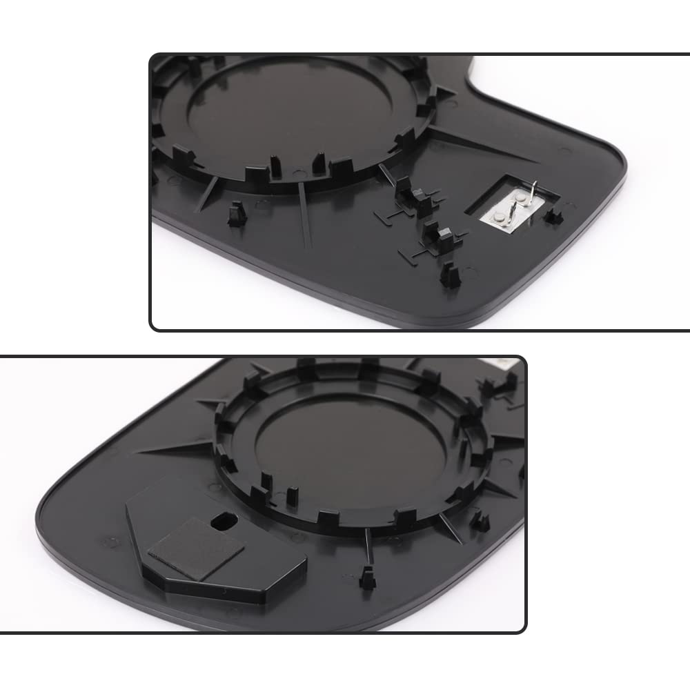 G-PLUS Mirror Glass Power Heated Compatible with Chevy Silverado 1500 1999-2006 /Fit GMC Sierra 1500 1999-2006 / Fit Cadillac Escalade 2002-2006 Driver & Passenger Side Mirror Glass Set