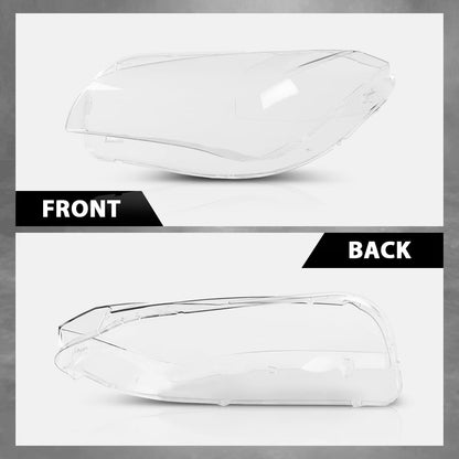 G-PLUS Clear Headlight Lens Replace Cover Compatible with BMW X1 E84 2010-2015 Left and Right Side