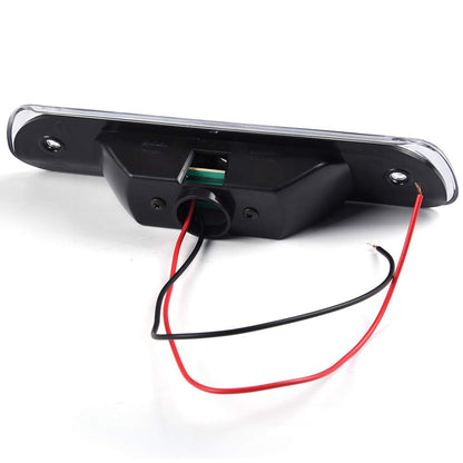 G-PLUS LED Third 3rd Brake Cargo Light Compatible With 1999-2004 Grand Cherokee,Rear Roof Center High Mount Stop Tail Light Replacement (Black Housing Clear Lens)