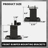 G-PLUS Front Bumper Mounting Brackets Left+Right Side Compatible with Nissan Rogue 2014-2019 622104BA0A, 622114BA0A, NI1066146, NI1067146