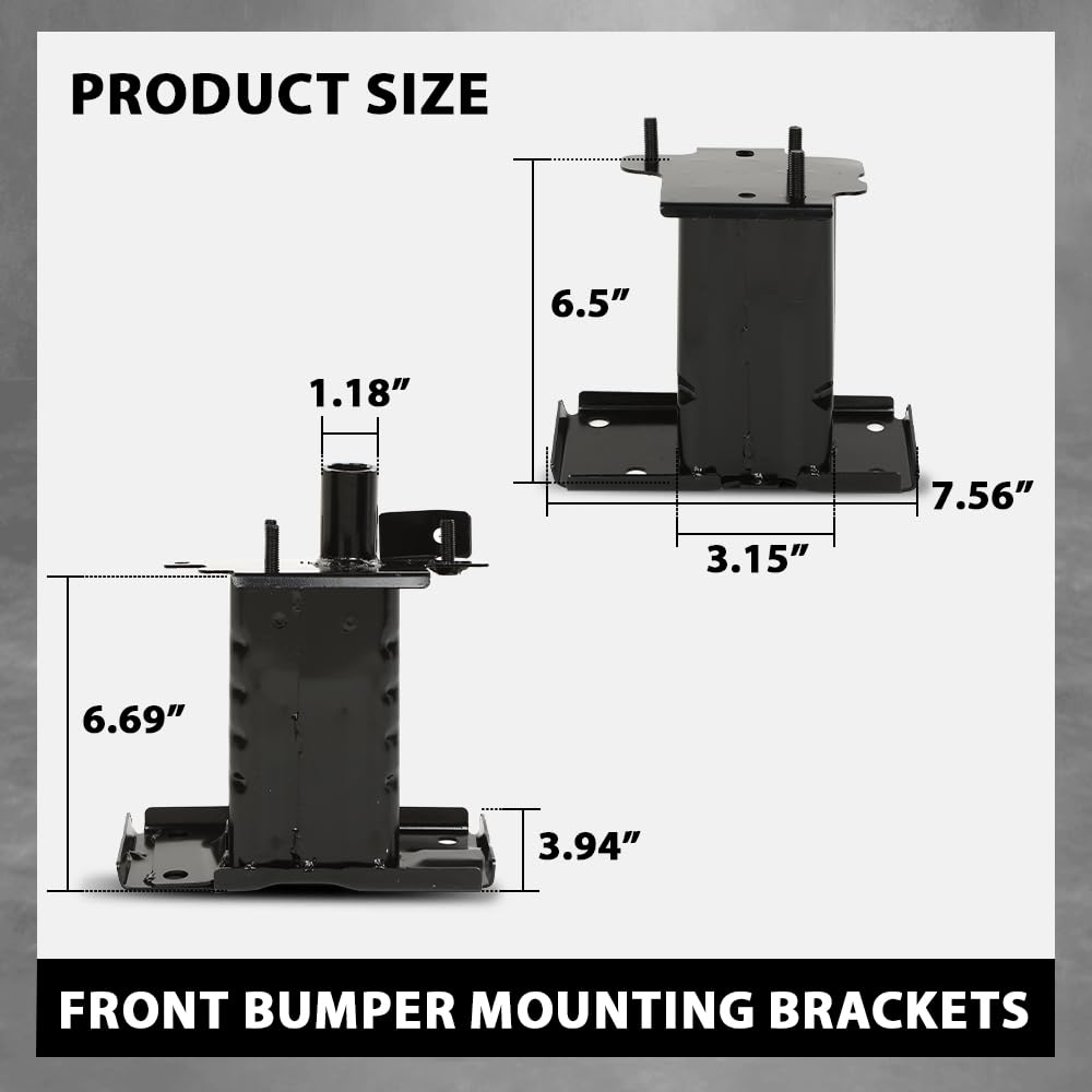 G-PLUS Front Bumper Mounting Brackets Left+Right Side Compatible with Nissan Rogue 2014-2019 622104BA0A, 622114BA0A, NI1066146, NI1067146