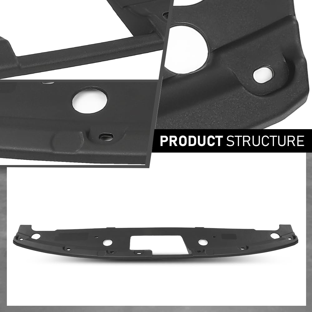 G-PLUS Radiator Support Cover, Compatible with Ford Explorer (submodel: Base, Limited, Platinum, Sport, XLT) 2016-2019, Fit Ford Police Interceptor Utility Base 2016-2019, FB5Z8A284AA, FO1224120