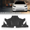 G-PLUS Rear Bumper Under Aero Splash Shield Guard Cover Compatible with Tesla Model 3/Y 2020-2023 149877100A, 149877100B, 1498771-00-A, 1498771-00-B Black
