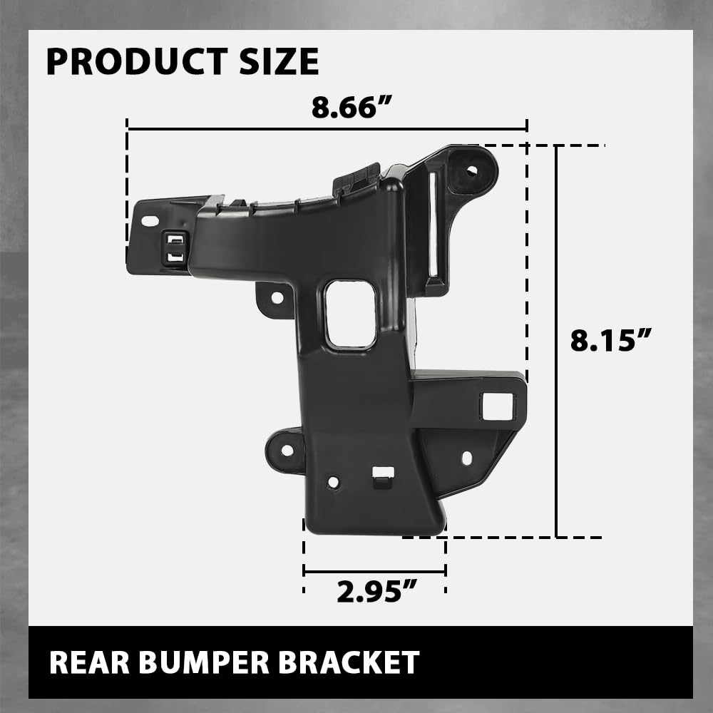 G-PLUS Rear Bumper Bracket Left Compatible with Jeep Compass 2017-2022 68244465AA
