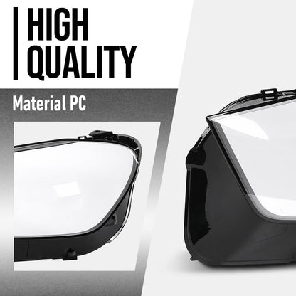 G-PLUS Headlight Lens Cover Compatible with Benz GLC Class W253 X253 2019 2020 2021 2022 Left & Right Front Headlamp Lens Cover Clear