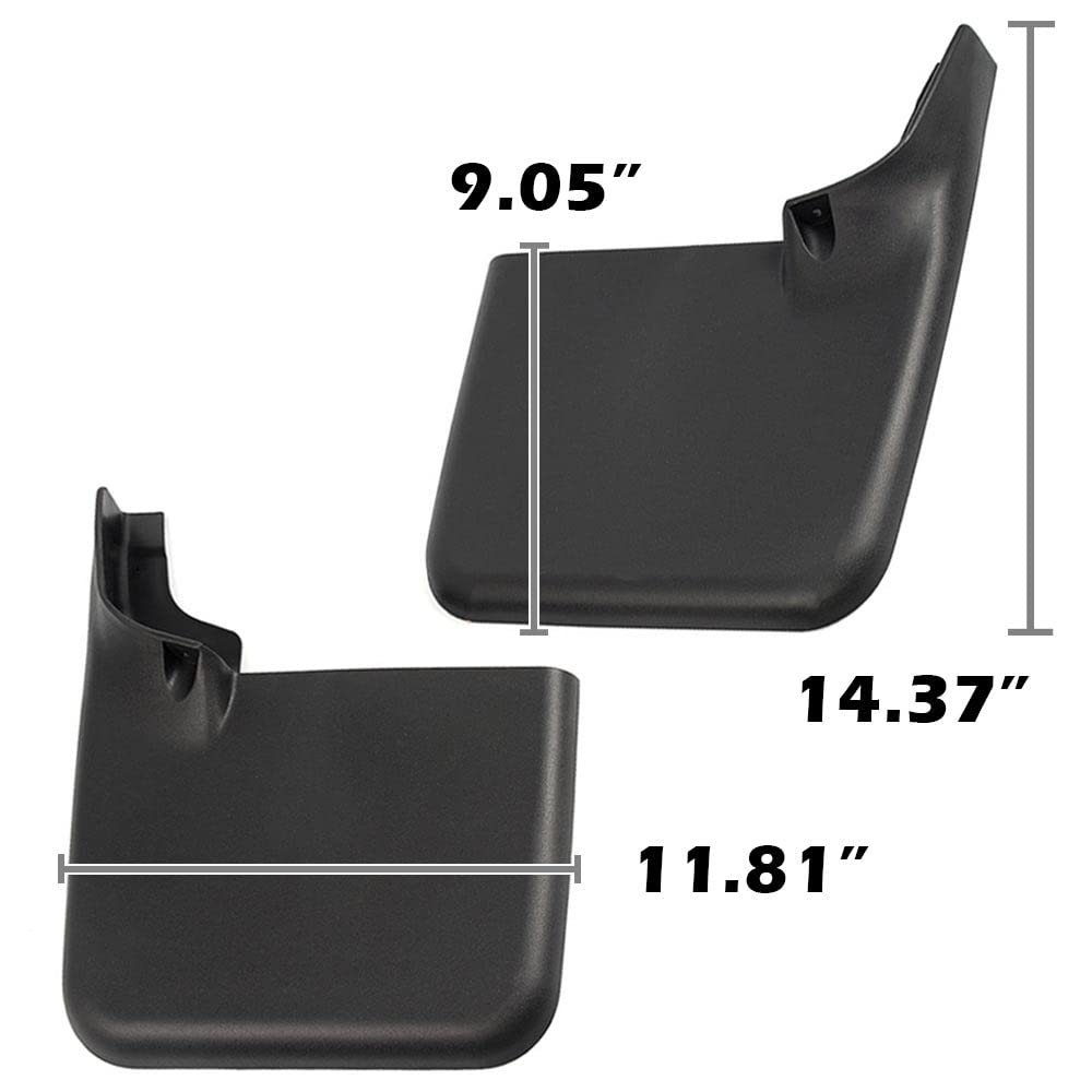 G-PLUS Mud Flaps, Compatible with Ford F150 2004-2014, w/o The Factory Wheel Lip Moldings Splash Guards Mudguards Front Rear 4PCS Heavy Duty Molded No Drill CL3Z-16A550-C, CL3Z-16A550-F