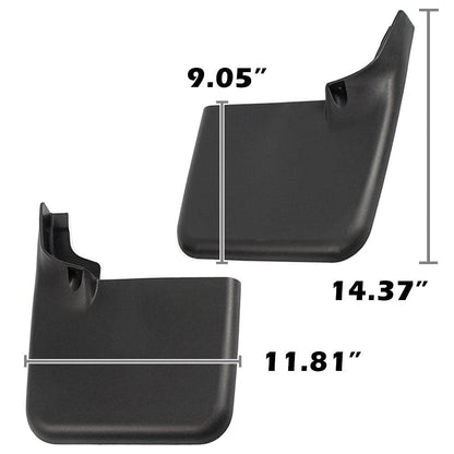 G-PLUS Mud Flaps, Compatible with Ford F150 2004-2014, w/o The Factory Wheel Lip Moldings Splash Guards Mudguards Front Rear 4PCS Heavy Duty Molded No Drill CL3Z-16A550-C, CL3Z-16A550-F