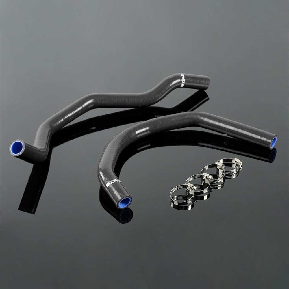 Gplus Silicone Radiator Coolant Hose Kit Clamps Compatible With Yamaha Banshee 1987-2006 YFZ 350 YFZ350 Black