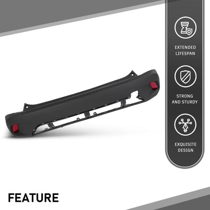 G-PLUS Rear Bumper Cover Compatible with Toyota Corolla Cross 2022-2025, Fit L & LE Models Without Park Assist Sensor Holes Only, TO1100363, 521590A200, 187-11272, Black