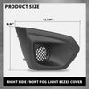 G-PLUS Front Bumper Fog Light Lamp Bezel Cover Replacement Compatible with Subaru Impreza 2012-2014 LH & RH 57731FJ000, 57731FJ010