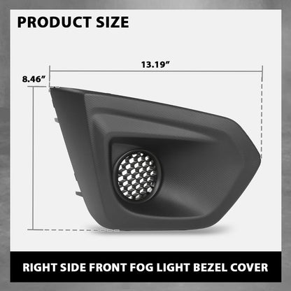 G-PLUS Front Left Fog Light Bezel Cover W/Insert Grille, Compatible with Subaru Impreza 2012-2014, Driver Side, 57731FJ010, 57731FG210