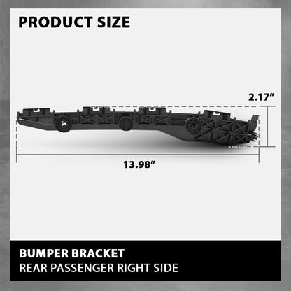 G-PLUS Bumper Bracket Rear Passenger Side Compatible with Toyota RAV4 (submodel: Base, Limited, Sport) 2006-2012 521550R010, TO1143107
