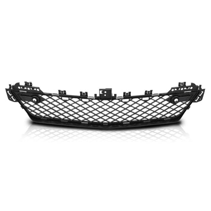 G-PLUS Front Bumper Grille With Parktronic Holes Center Compatible with Benz C250 C350 2012-2015, Fit For Models Without AMG Styling Package 2048851324