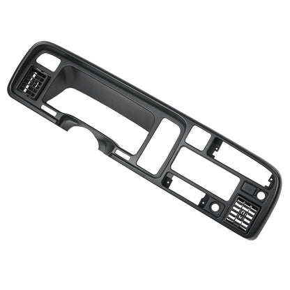 G-PLUS Dash Bezel Radio Trim Panel Compatible with Dodge Ram 1994-1997 Surround Dashboard Instrument Cover 55114870-1 (Black ABS Plastic)