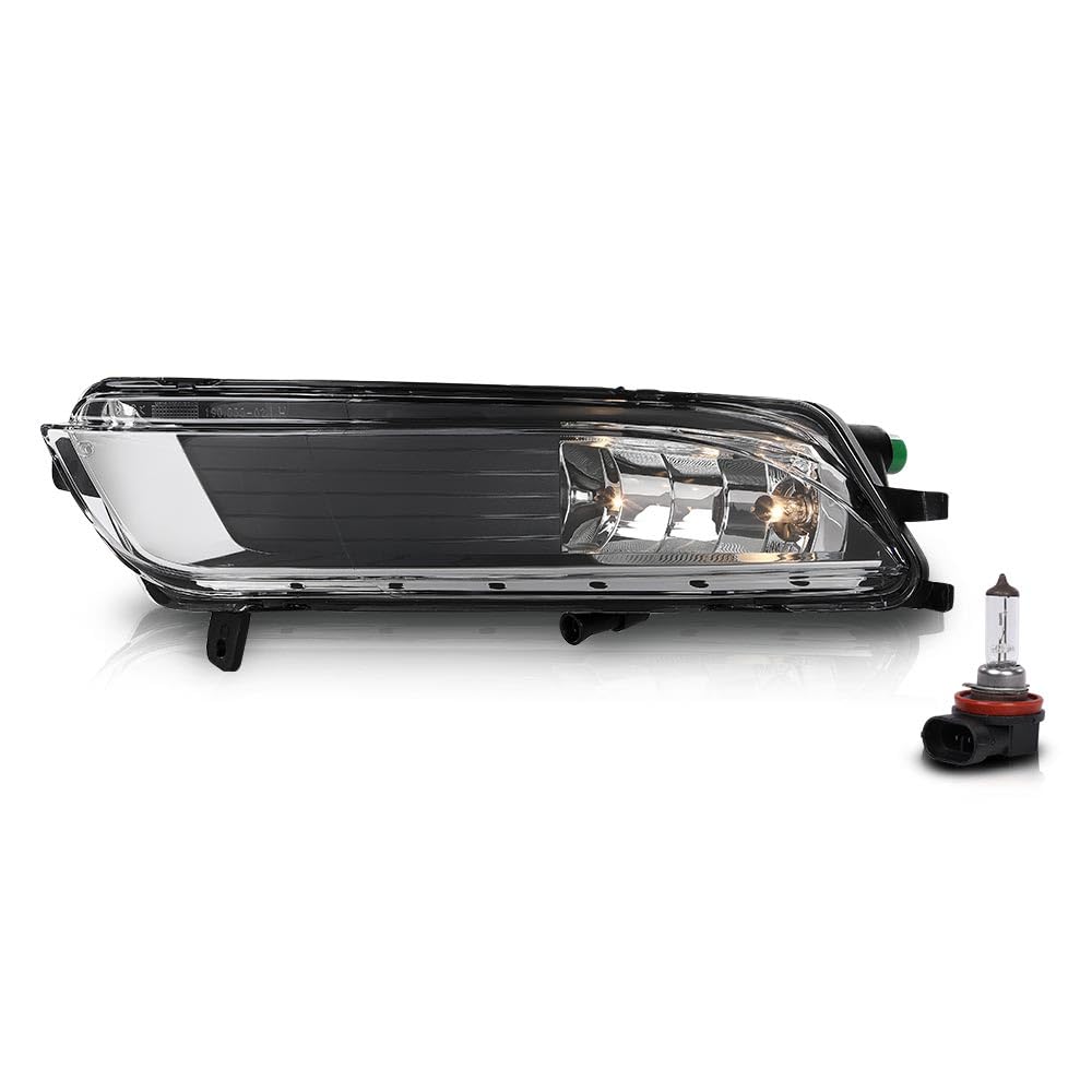 G-PLUS Halogen Fog Light Fog Lamp Left Side Compatible with Volkswagen CC 2013-2017 3C8941699, VW2592125