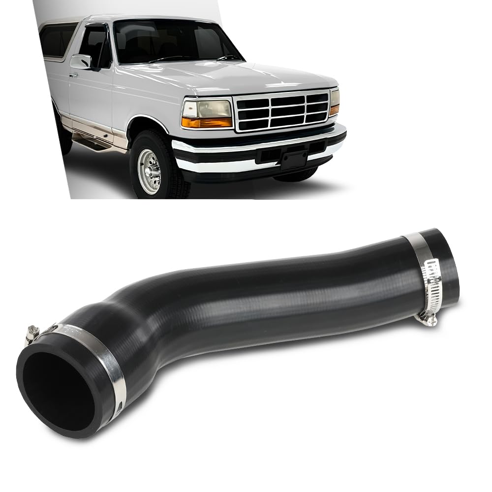 G-PLUS Rear Fuel Tank Fill Hose Compatible with Ford Bronco 1980-1996#F4110 Black Rubber Hose