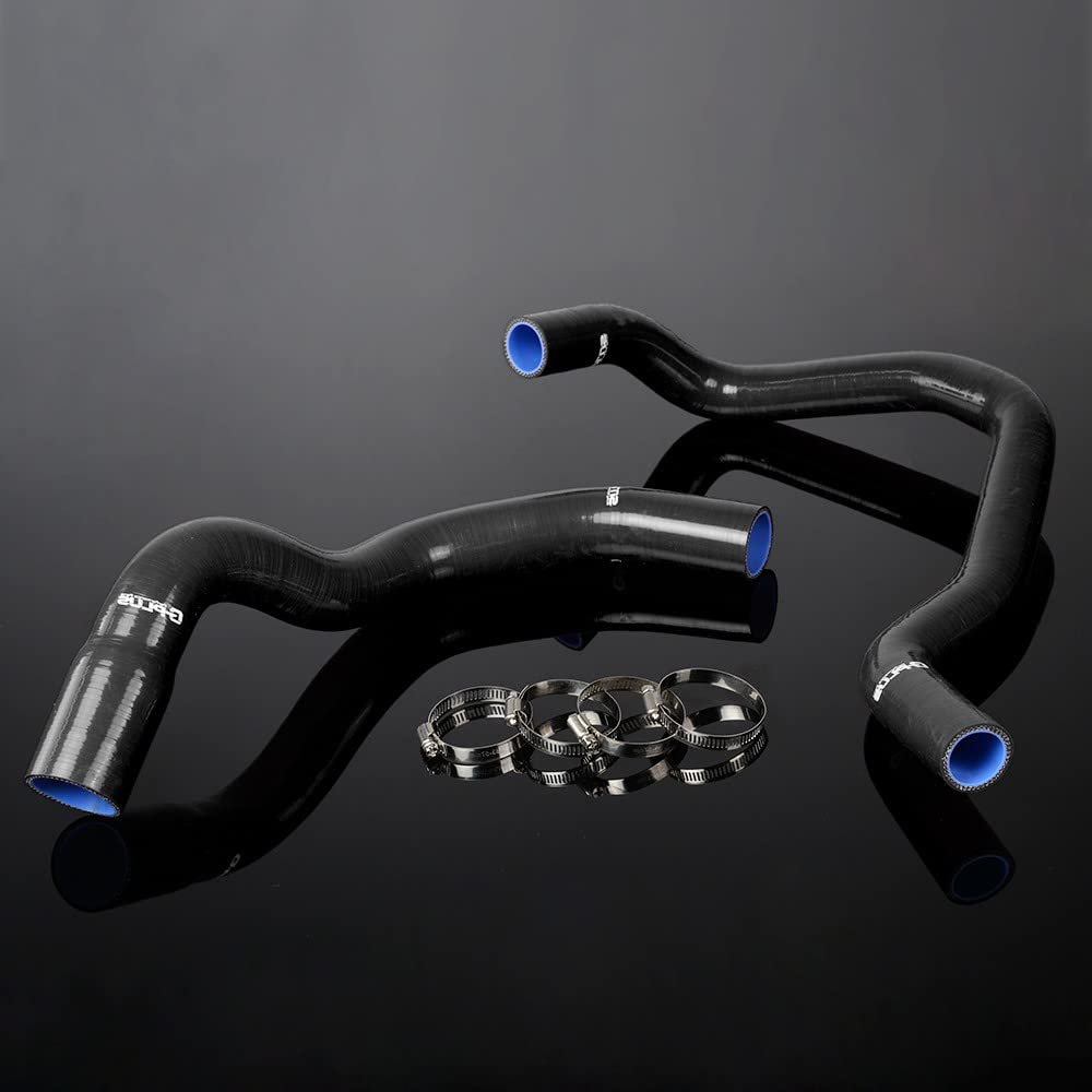 G-PLUS Silicone Radiator Hose Clamps Compatible With 1984-2005 Jeep Cherokee XJ 4.0l 242 CID L6 Black