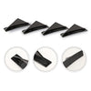 G-PLUS Rear Bumper Lip Splitter Diffuser Fit Chevy Camaro All Models Shark Fin Spoiler Trim Covers Decoration Set Lip Wing Splitter Decoration Protector Set 4 PCS Black