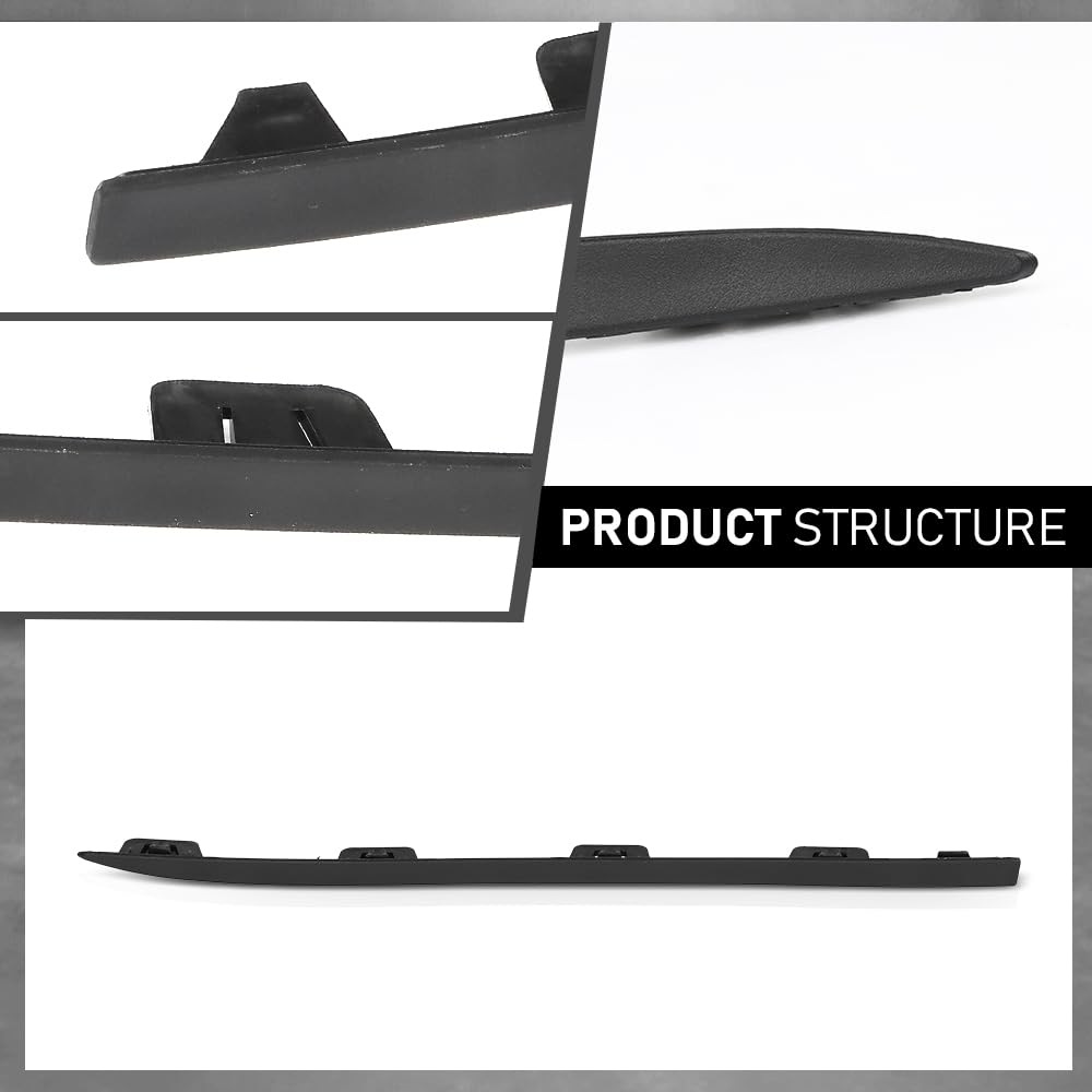 G-PLUS Front Right Bumper Trim Molding, Compatible with Benz A220 A250 2019-2022 With AMG Styling Package, Fit Benz A35 AMG 2020-2022, Passenger Side, 1778854403, MB1047162