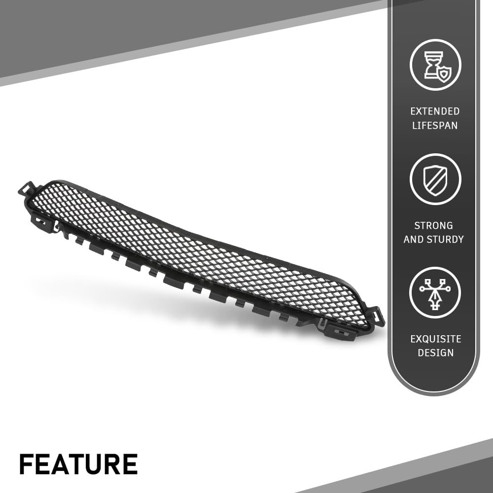 G-PLUS Front Lower Bumper Face Bar Grille, Compatible with Benz C300 C400 2015-2018, 2058850423, MB1036144