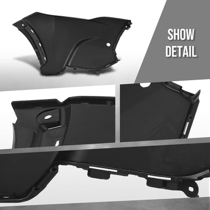 G-PLUS Front LH Side Bumper Cover Compatible with Toyota Corolla Cross 2022 2023 2024 2025 Fit XLE Models with Park Assist Only Black