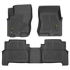 G-PLUS TPE Cargo Liners,Compatible with 2008-2021 Nissan Frontier Crew Cab,All Weather Full Cover Protection Floor Liner Interior Accessories Front & 2nd Row 3PCS