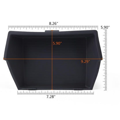 G-PLUS Front Center Console Mat Insert Compatible with Dodge Ram 1500 2015-2019, Fit Dodge Ram 2500 2016 2017 Full Length Center Console Mat Rubber 5VC95DX9AB, 5VC95DX9AA