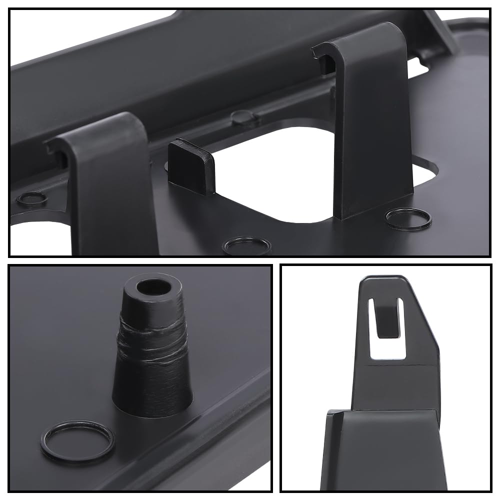 G-PLUS Front License Plate Bracket Compatible with Ford F250 F350 Super Duty 2020-2022 LC3Z-17A385-AB Black License Plate Holders Black
