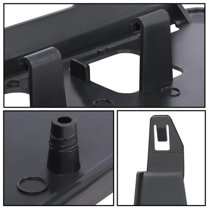 G-PLUS Front License Plate Bracket Compatible with Ford F250 F350 Super Duty 2020-2022 LC3Z-17A385-AB Black License Plate Holders Black