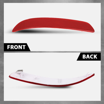 G-PLUS Rear Left Bumper Reflector, Compatible with BMW X5 E70 All Models 2007-2010, Fit BMW X5 E70 LCI/facelifted 2010-2013 (Only for M Sport Package), Driver Side, 63217158949, 63147158949
