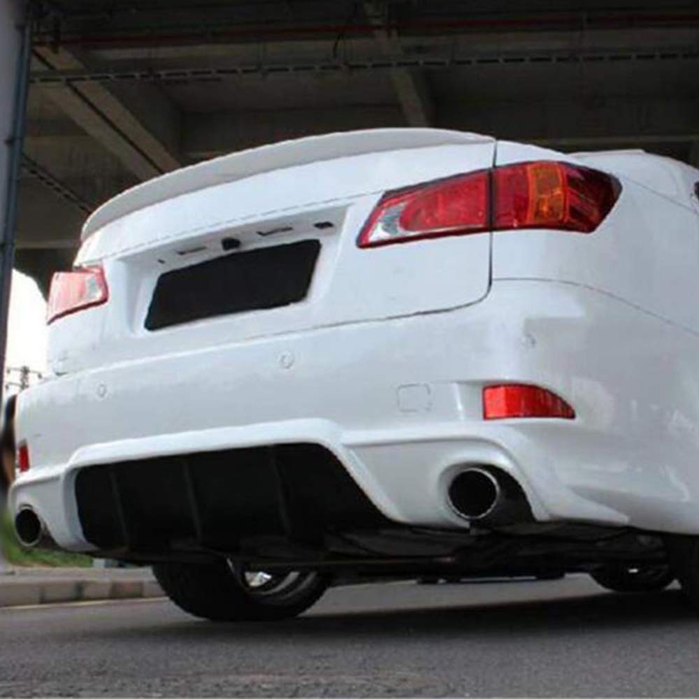 G-PLUS Rear Bumper Lip Diffuser Replacement for Lexus IS250 IS350 2006 2007 2008 F-Sport Style PU Add on Rear Lip Finisher Under Chin Spoiler Splitter Valance