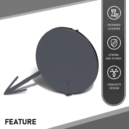 G-PLUS Front Bumper Tow Hook Eye Cover Cap Compatible with Ford Explorer (submodel: Base, Limited, Platinum, Sport, XLT) 2018-2019 JB5Z17A900AB, FO1029104 Black PP