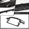 G-PLUS Radiator Support Panel Black, Compatible with Audi A8 2010-2018, 4H0805594E