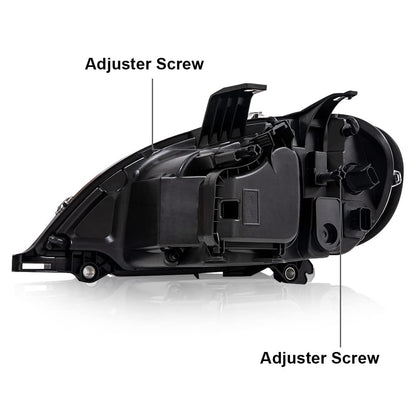 G-PLUS Headlights Assembly, Compatible with 2005-2012 Freightliner M2 Models Right Bumper Headlamps, Clear Lens Chrome Housing Amber Reflector